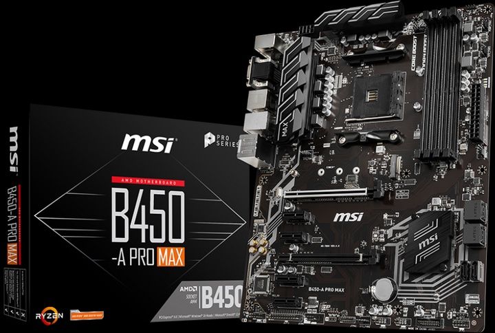 4 ядра 4 гига B450-A PRO4 MAX от MSI, Ryzen 1200, память Crucial