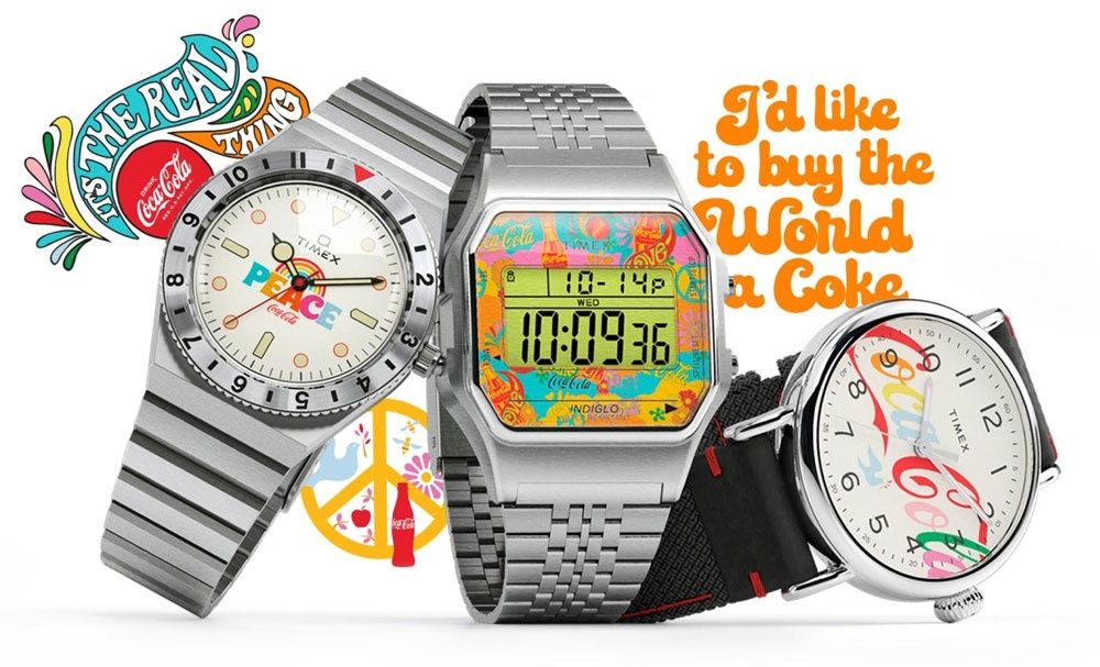 Zegarek Timex Q CocaCola 1971 Reissue TW2V25800QY Edycja Limitowana