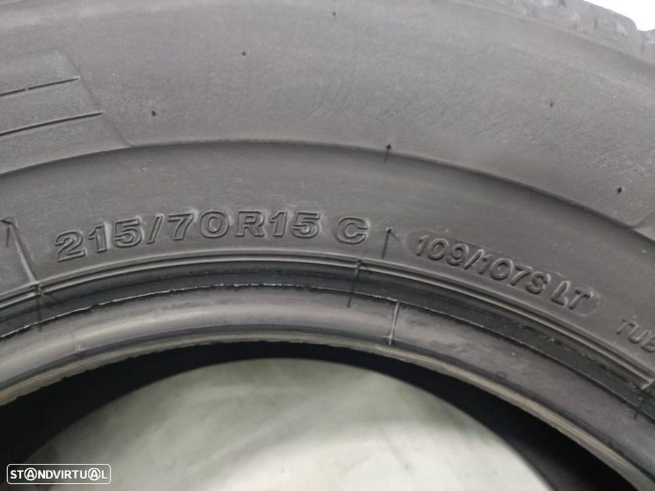 2 pneus semi novos 215-70r15 c bridgestone - oferta dos portes