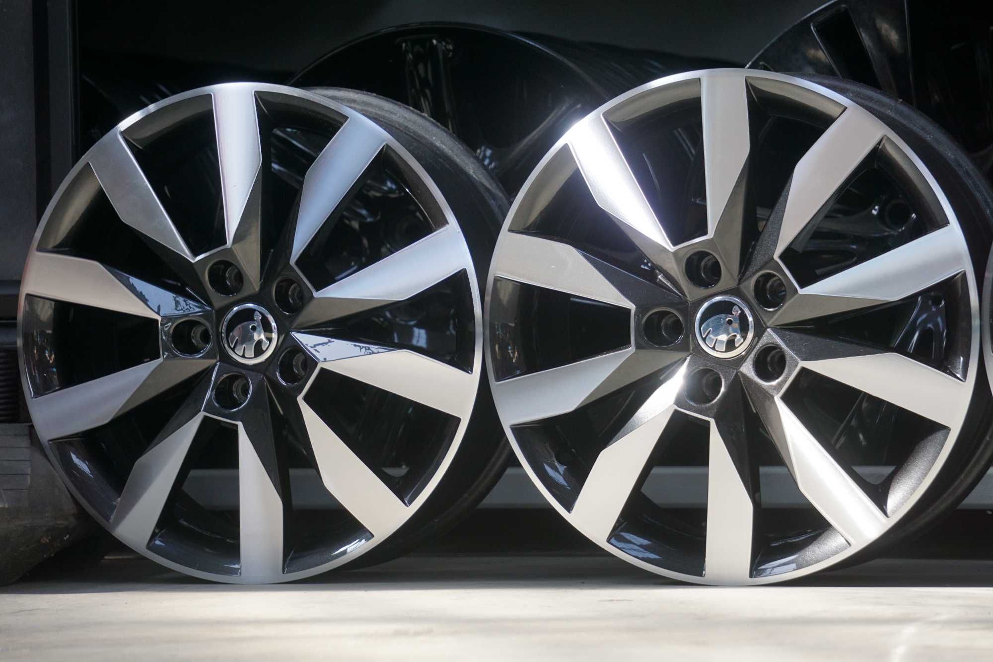 Alufelgi oryginał Skoda 5x112 6Jx17 et48 cb57,1mm grafitowe i cnc