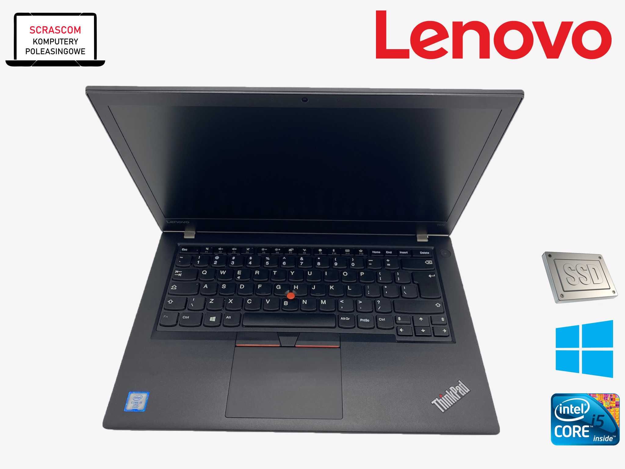 Laptop notebook Lenovo ThinkPad T470 core i5 8GB RAM 256GB SSD