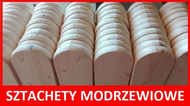 PROMOCJA Sztachety Modrzew 20mm x 90mm, Deska ogrodzeniowa