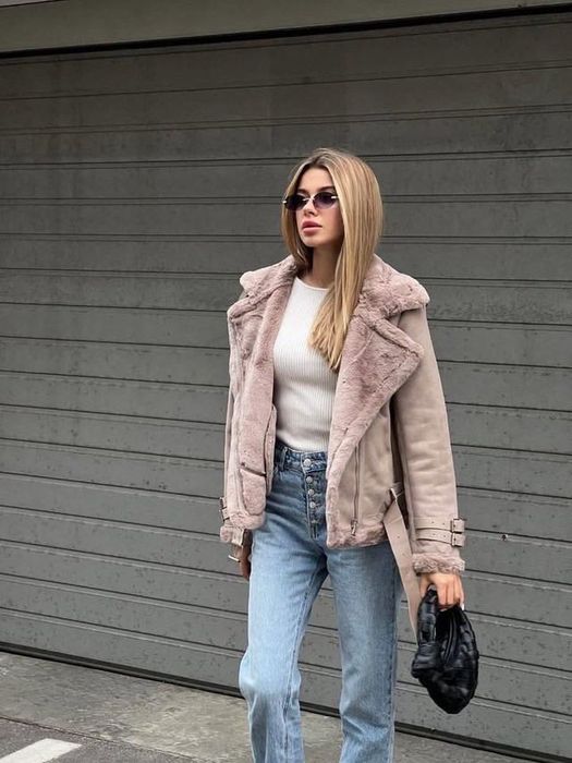 Нова замшева дублянка S