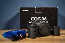 Canon R6 +  2x Angelbird 64Gb V90 + akcesoria