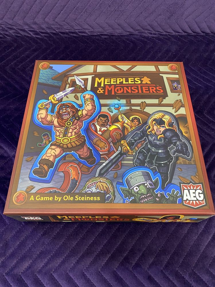 Meeple and monsters ENG. Gra planszowa stan bardzo dobry.