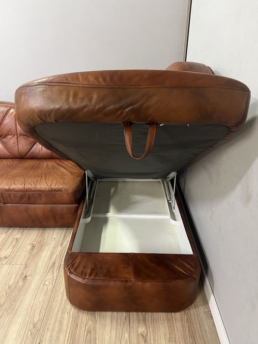 Narożnik skórzany sofa kanap narożna naturalna rozkładany DOSTAWA !!!