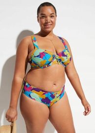 B.P.C bikini z kolorowym wzorem modne 38 (75F).
