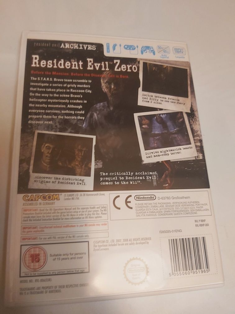 Resident evil zero 0 Nintendo Wii