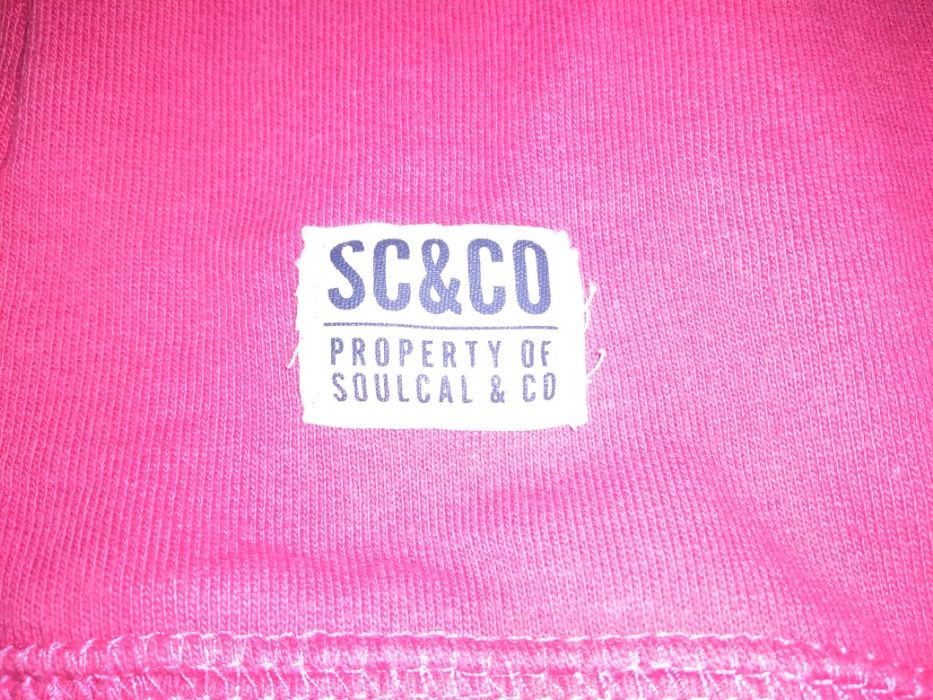 Bluza SC&CO różowa z kapturem