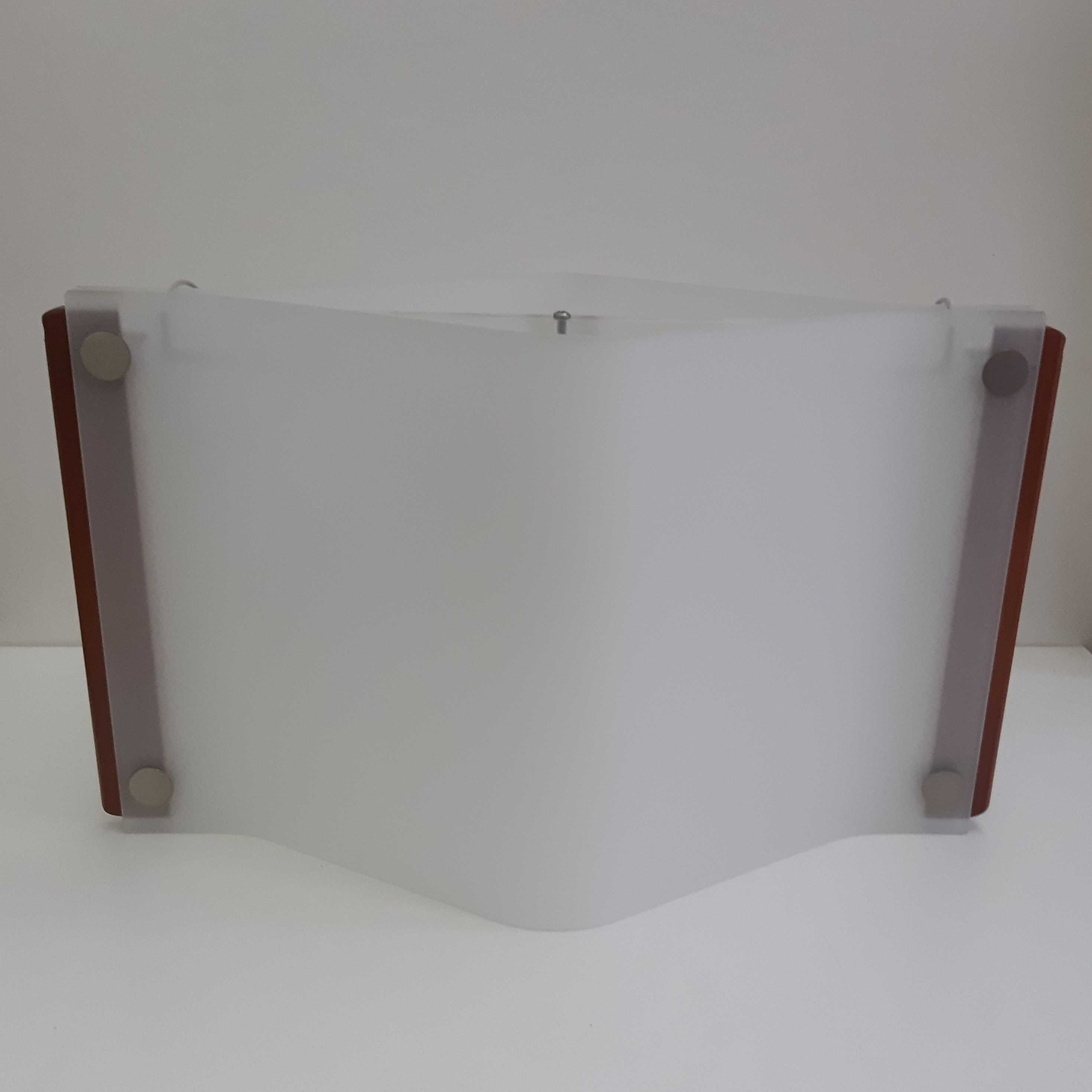Candeeiro de Tecto Abajur Vidro Fosco E27 100W Funcional