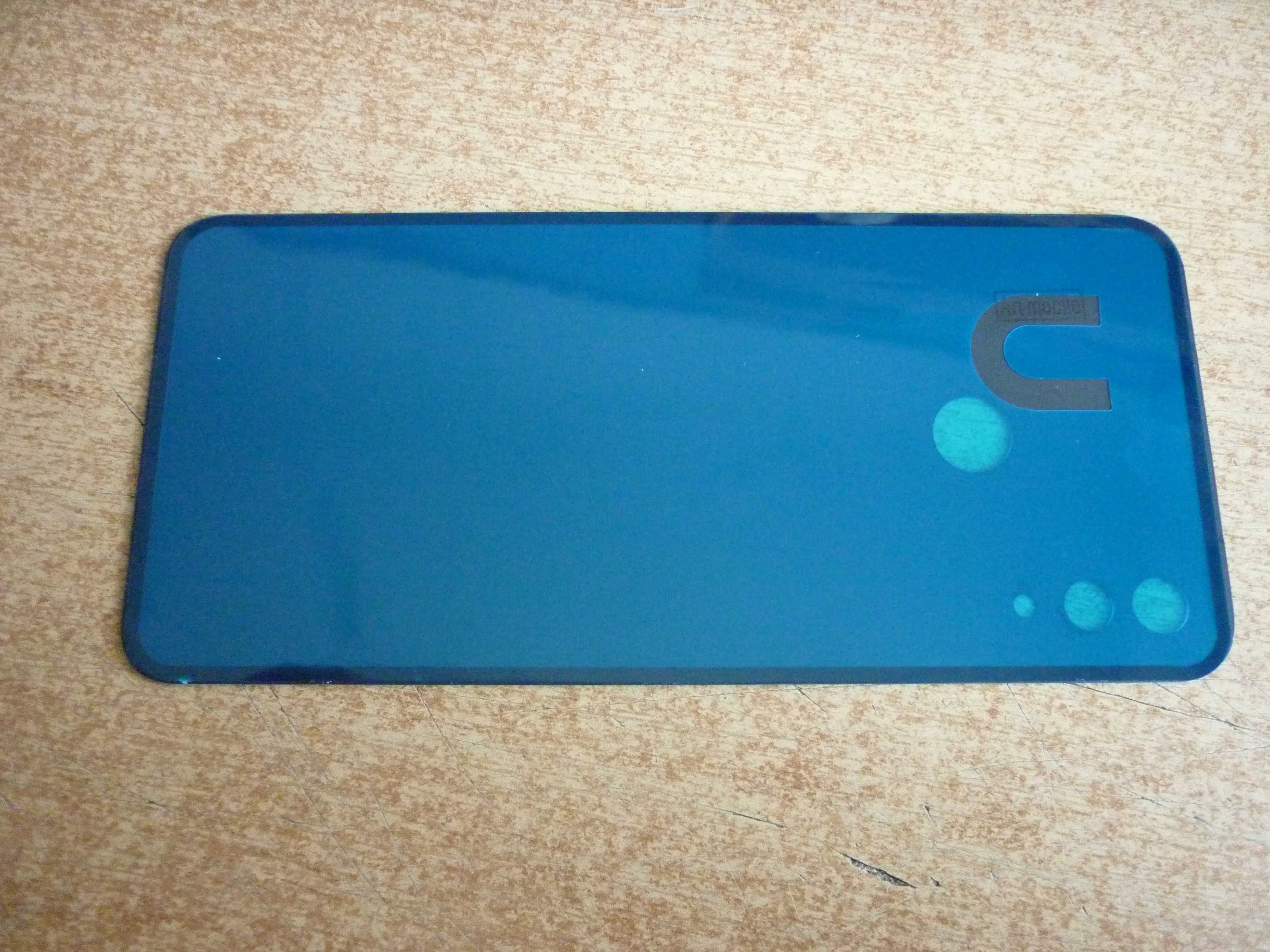 Задняя крышка на Huawei P Smart Plus/Nova 3i, синяя, новая, стекло