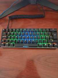 Teclado mecânico gaming 60% rgb