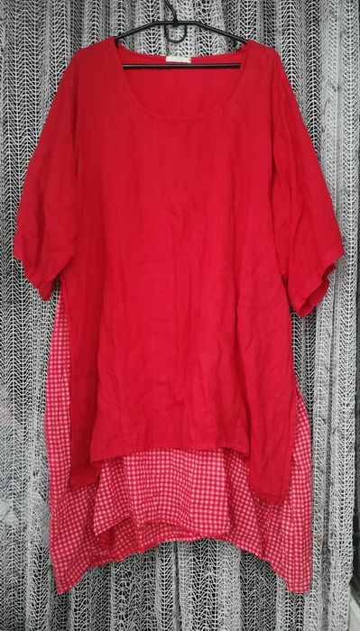 Туника льняная лен 100% оверсайз