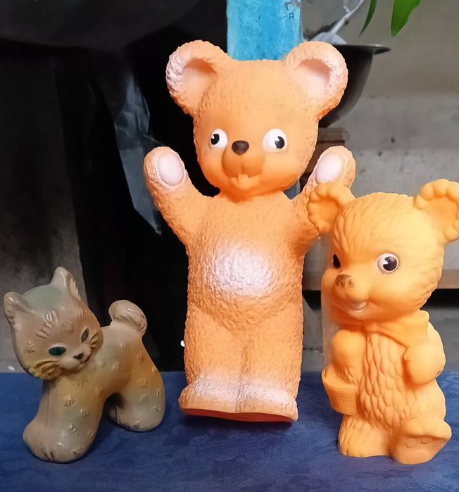 Гумові іграшки часів СРСР.