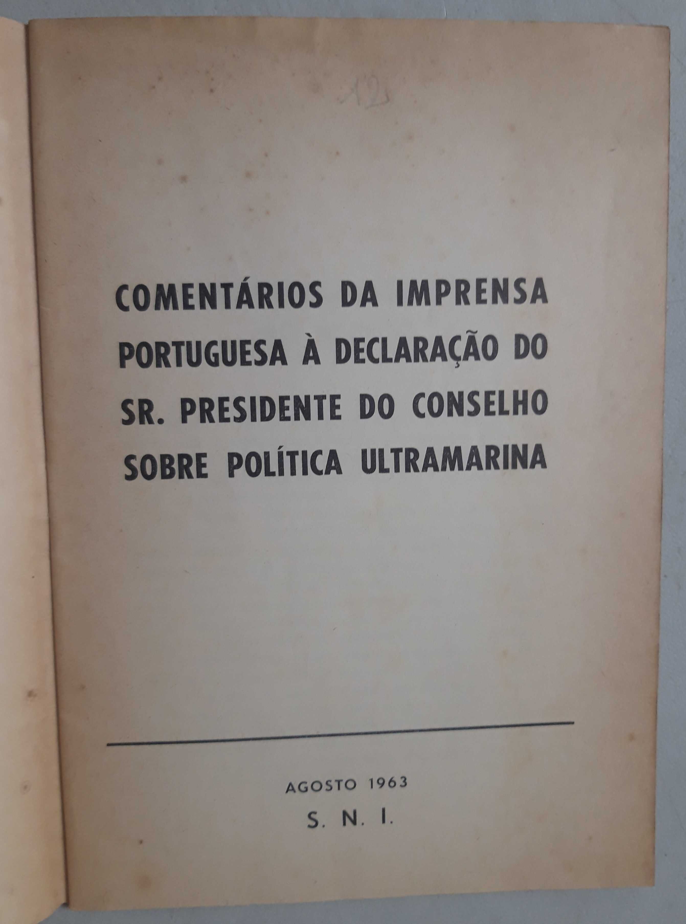 Livro PA-5 - Comentários da Imprensa à Declaração do Sr. Presidente