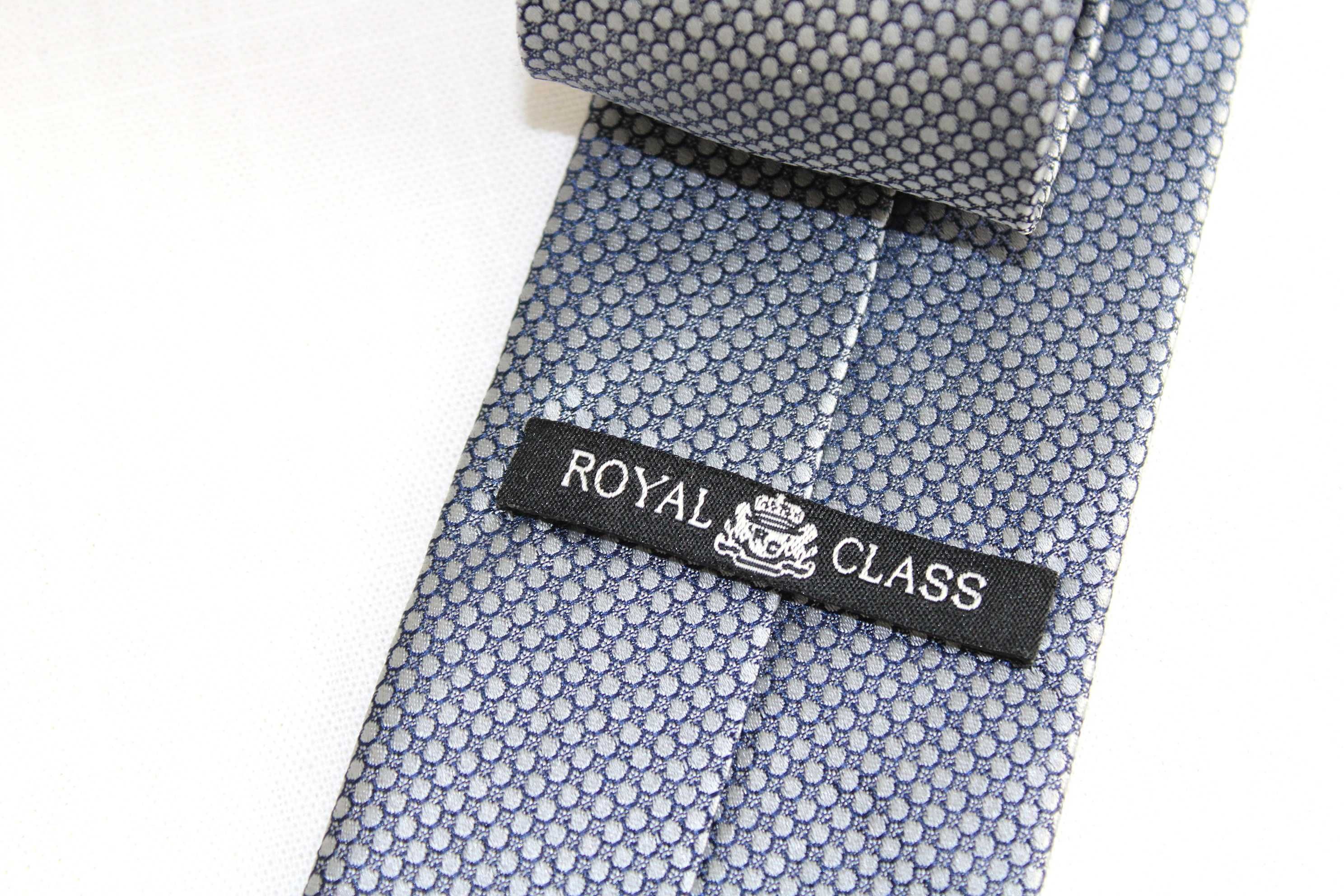 t2 ROYAL CLASS Stylowy Jedwabny Krawat jedwab