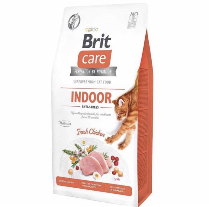 Brit Care Cat Grain Free Indoor Anti-stress  з куркою 7 кг
