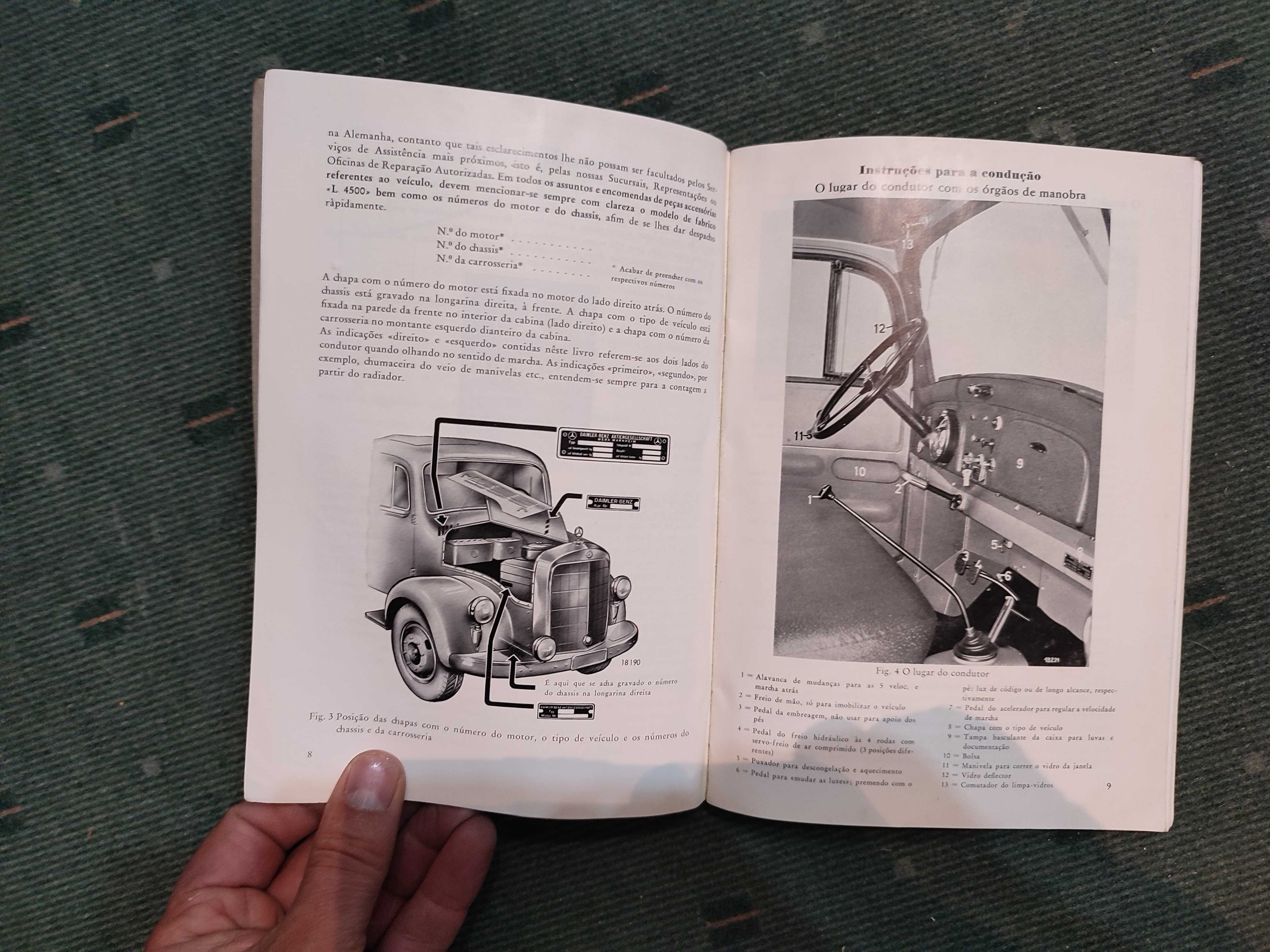 Livro de Instruções Mercedes-Benz Tipo L 4500