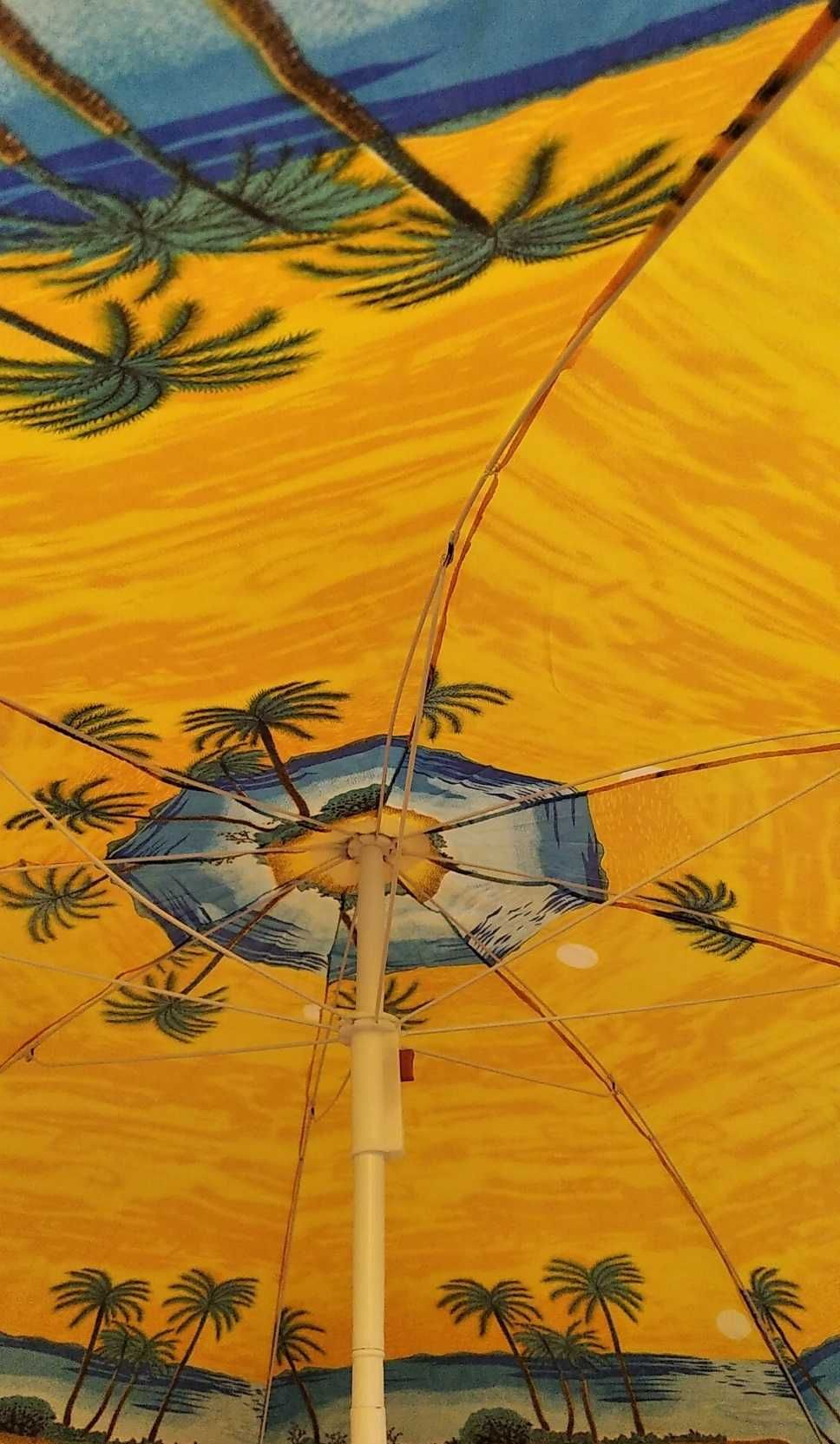 Зонт пляжный с наклоном, диаметр 155 см, высота 117-177 см