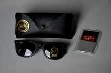 Ray Ban Okulary RB2140 MAT Wayfarer classic czarne rayban matowe klasy