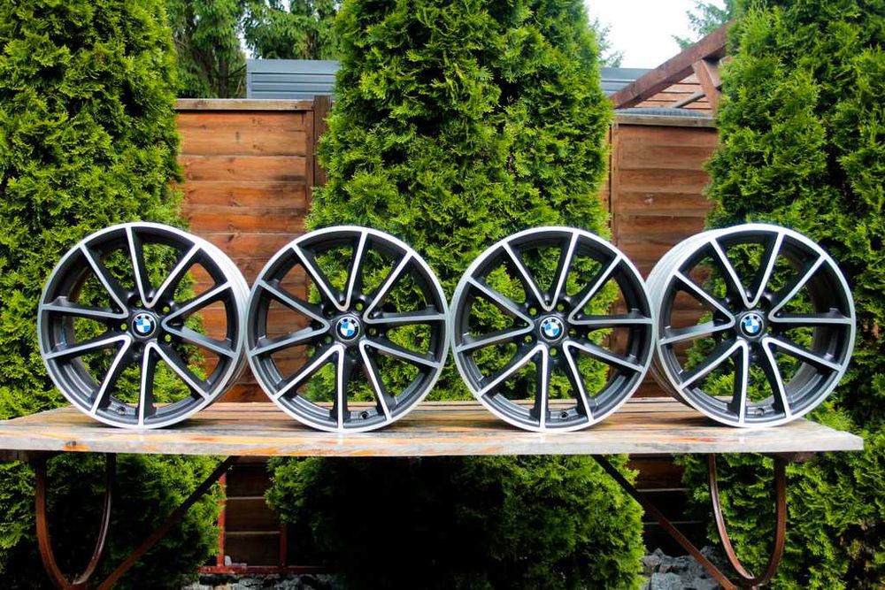 5x112 17 cali BMW X1 X2 1 CIEMNY GRAFIT CNC półmat
