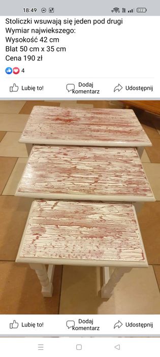 Stoliki trzy w jednym.