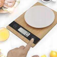 WAGA KUCHENNA TACA Bambusowa Elektroniczna LCD do 5 kg / 1 g. Tara