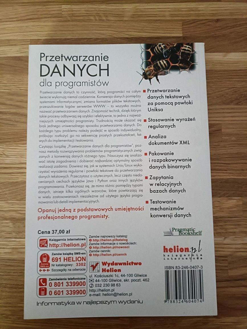 Książka Przetwarzanie danych dla programistów
