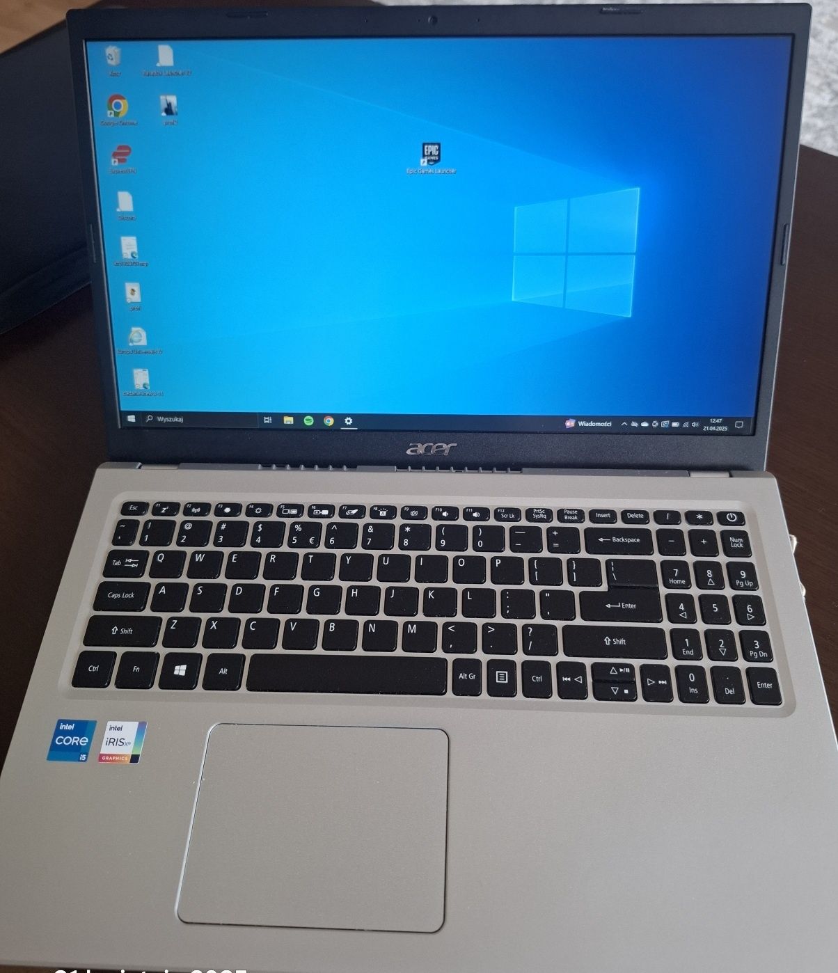 Laptop Acer Aspire 15,6 cala procesor Intel Core i5 2,42GHz 8 rdzeni