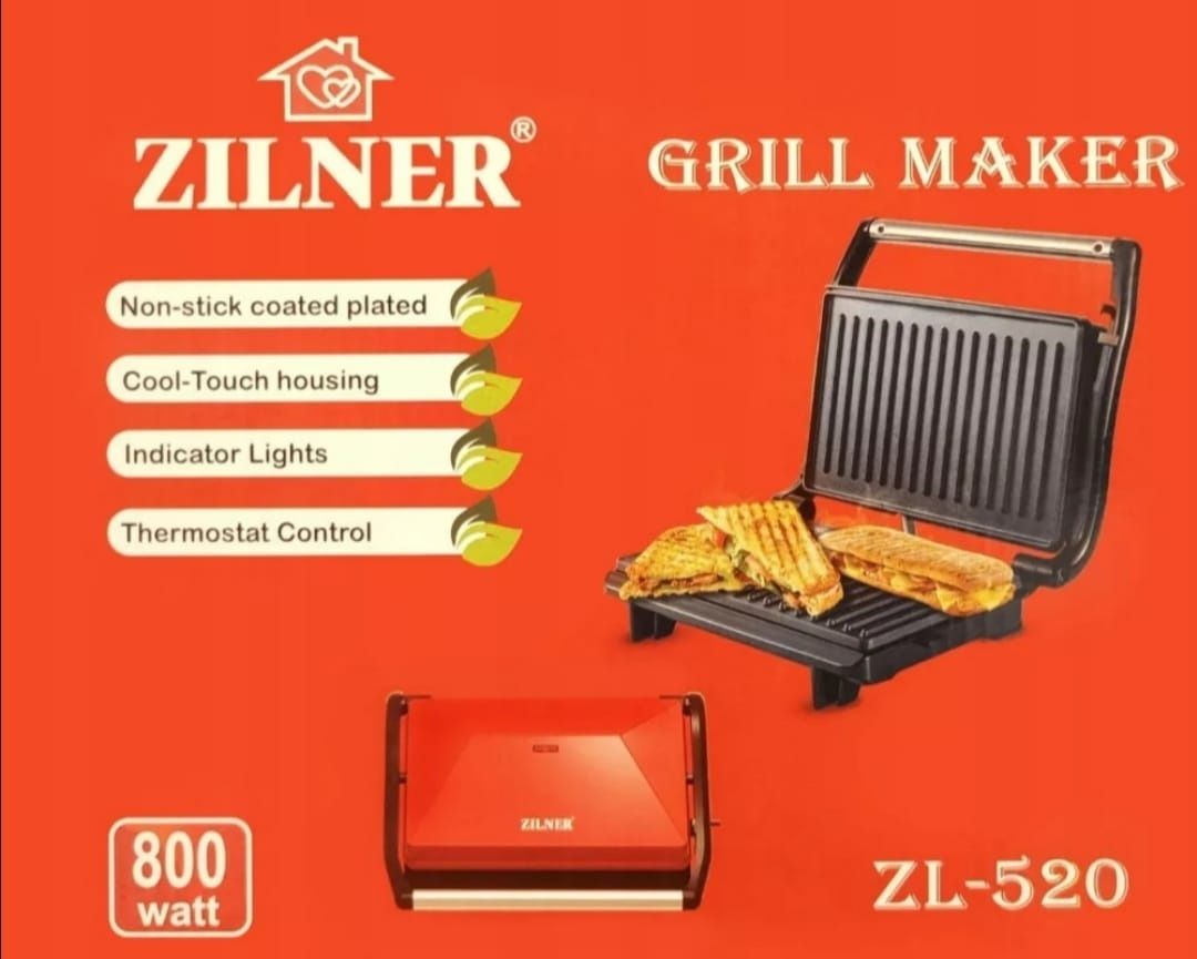 Opiekacz do kanapek grill toster elektryczny sandwich panini tortilla