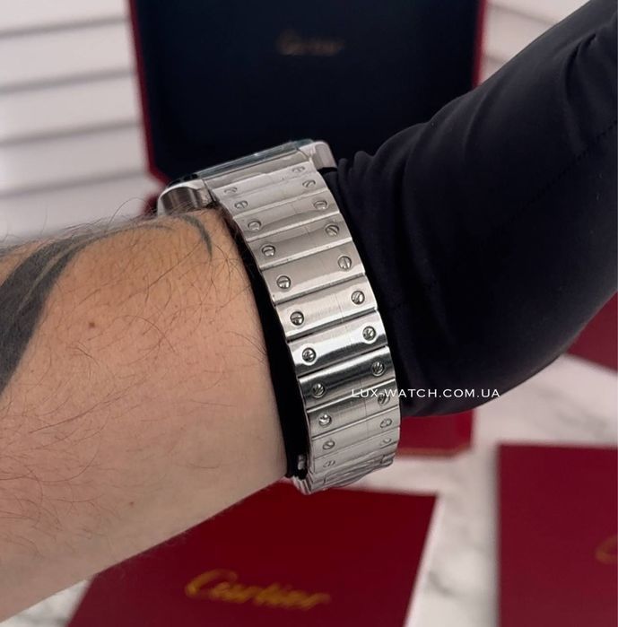 Чоловічий годинник Cartier Santos часы