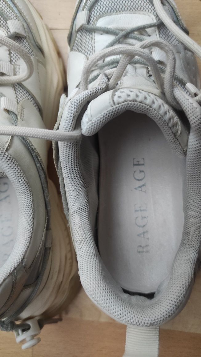 Buty RAGE AGE - 37 - białe skóra naturalna sneakersy adidasy