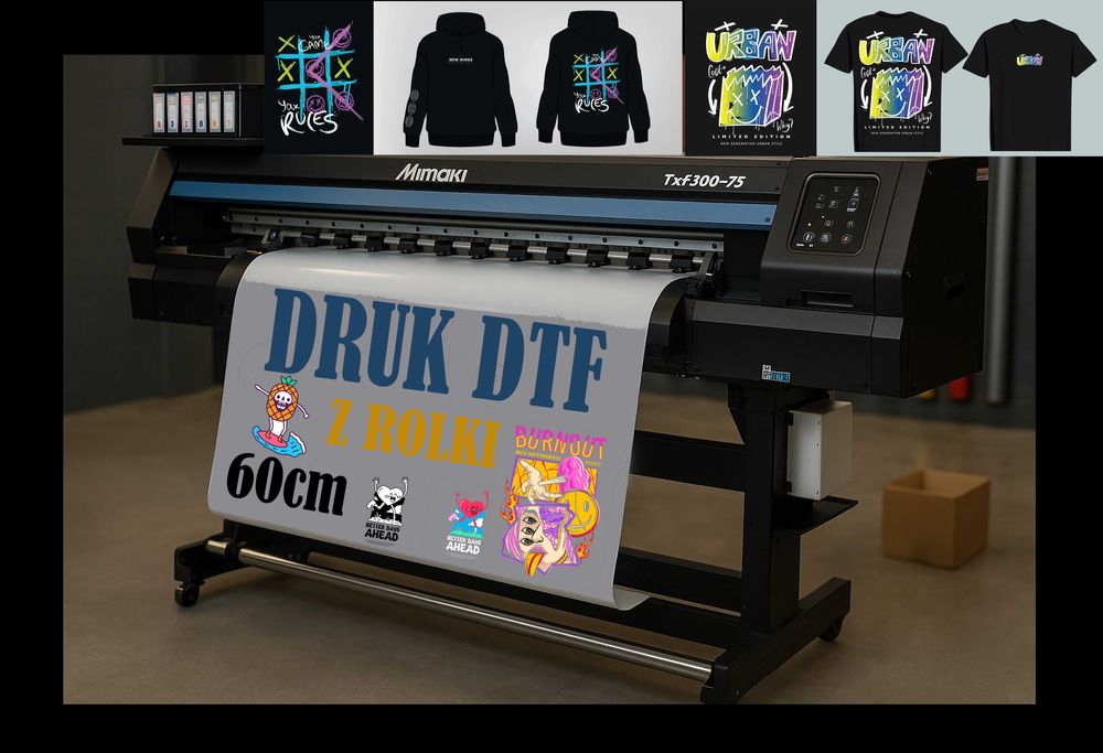 Druk DTF z Rolki / Drukarka DTF
