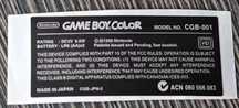 Naklejka na Tył Obudowy Game Boy Color