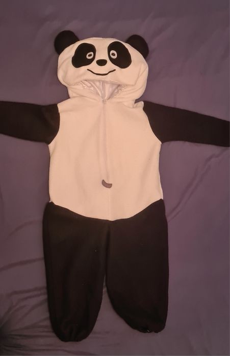 Disfarce panda da concentra