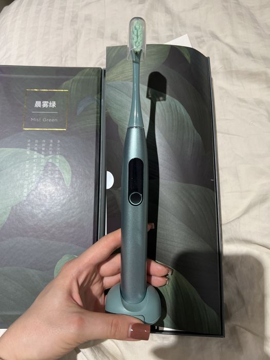 Електрична зубна щітка Oclean X Pro (OLED) міжнародна версія зелена