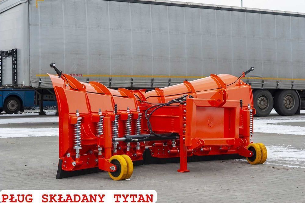 Pług śnieżny do śniegu składany strzałka euroramka TUZ Tur ładowacz