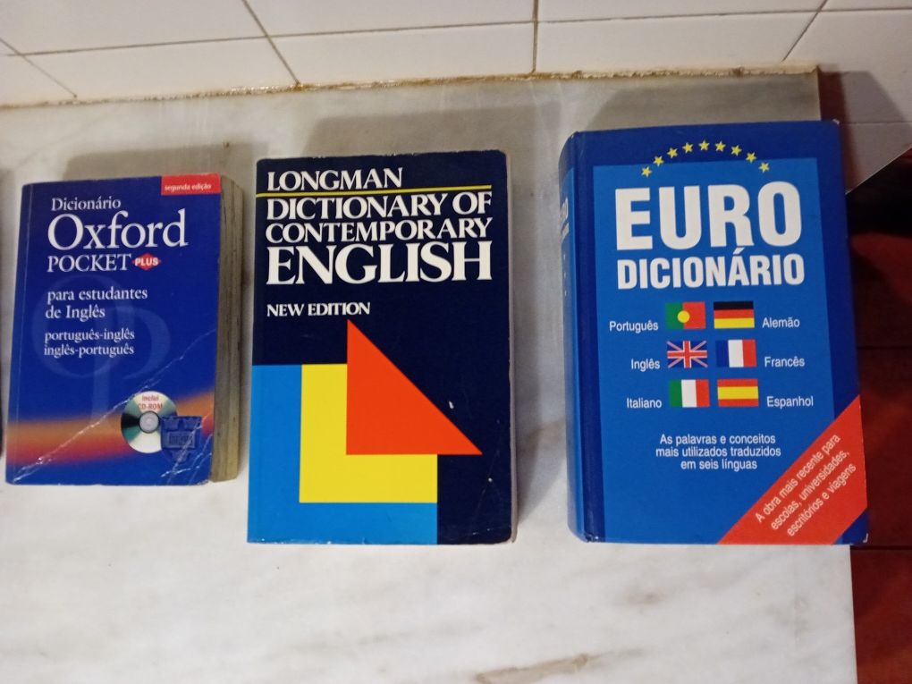 Conjunto de 6 Dicionários Inglês Diversos