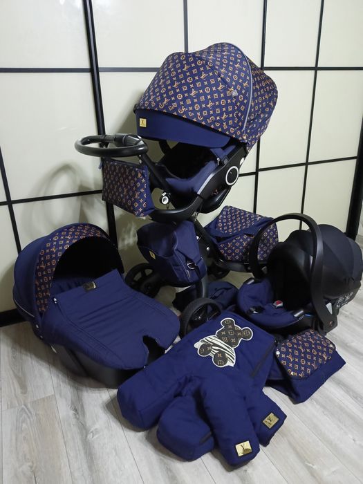 Стан нової! Коляска Stokke Xplory 3в1 Louis Vuitton повний комплект