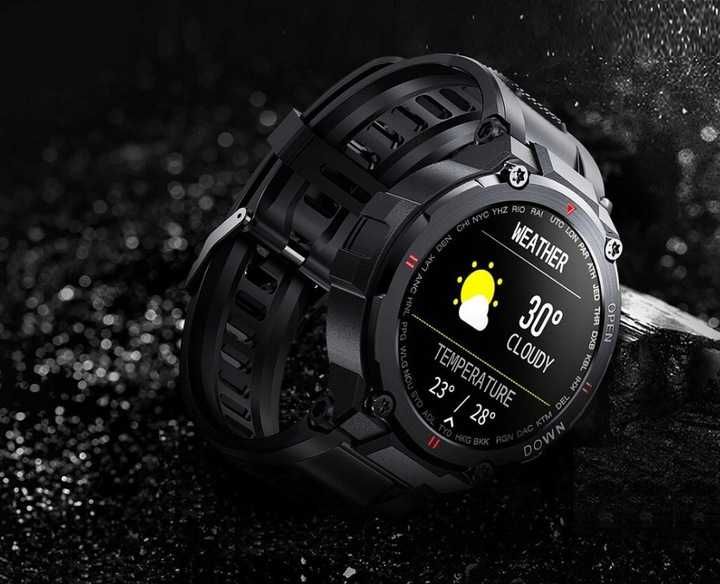 SMARTWATCH MESKI zegarek sportowy wodoodporny tętno monitorowanie snu