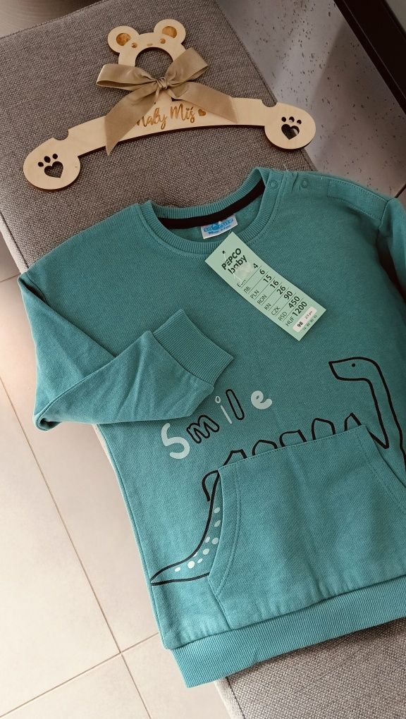 NOWA Bluza dla chłopca r.98 dinozaur