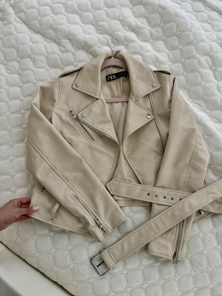 Шкіряна косуха ZARA