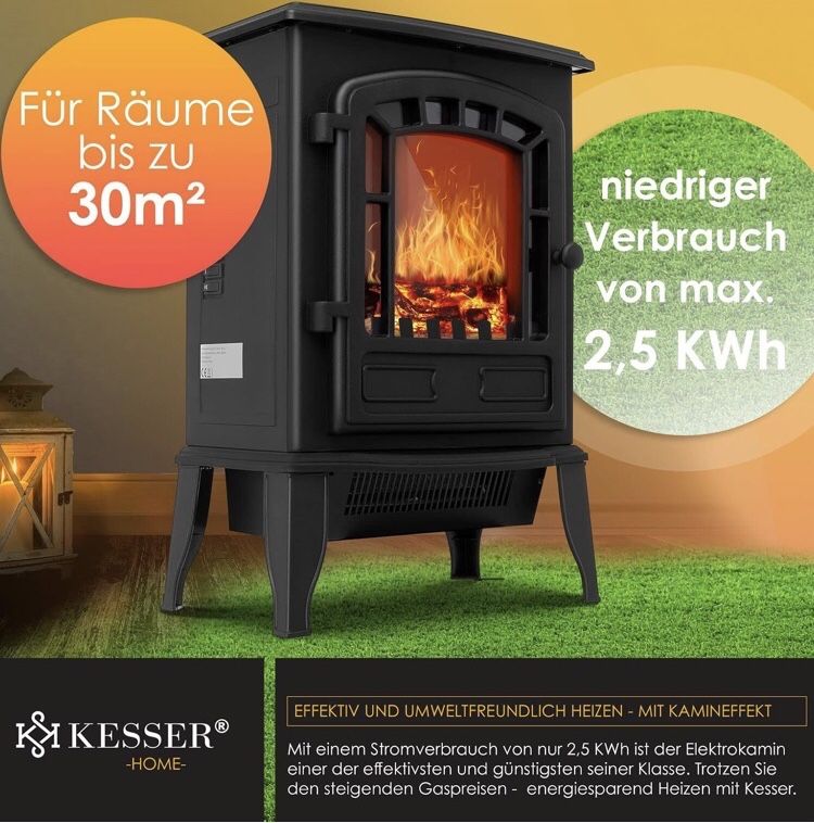 Kominek elektryczny z termowentylatorem 2000W NOWY