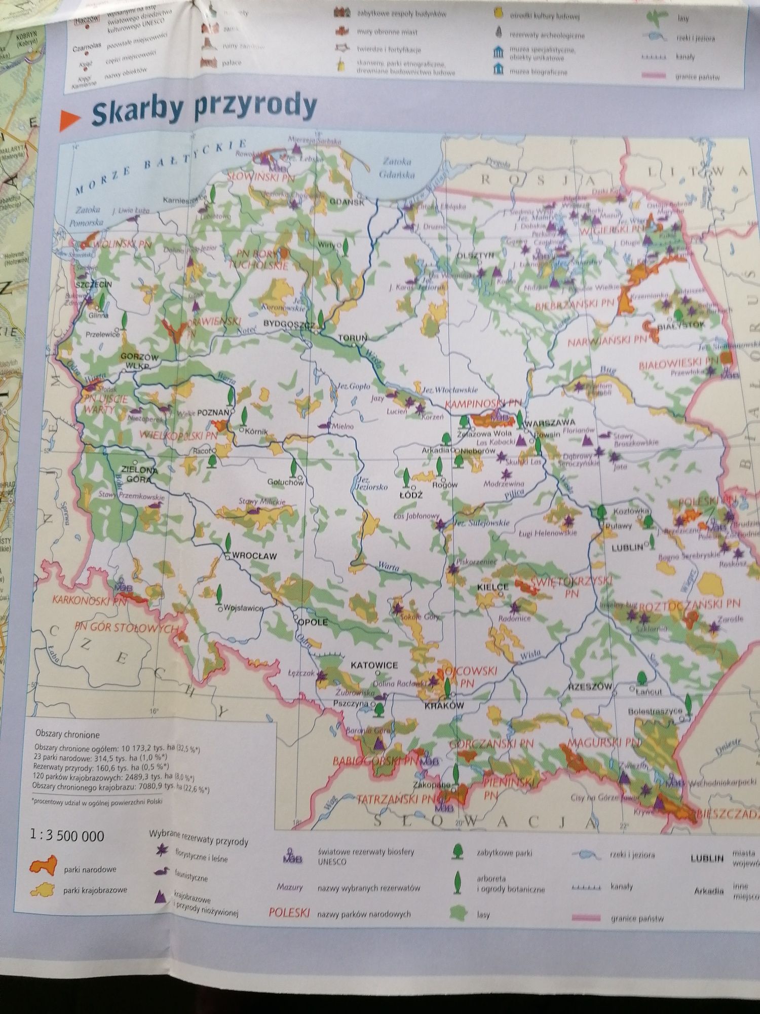 Mapa Polski z 2005 roku