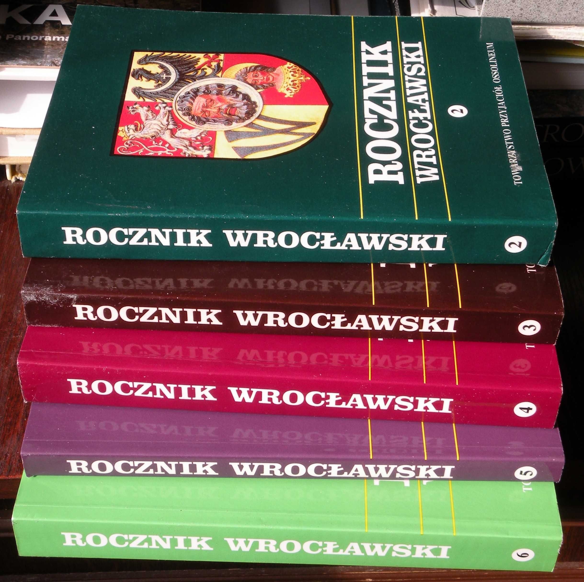 Rocznik Wrocławski, kolekcja 5 tomów, od 2 (1995) do 6 (2000)