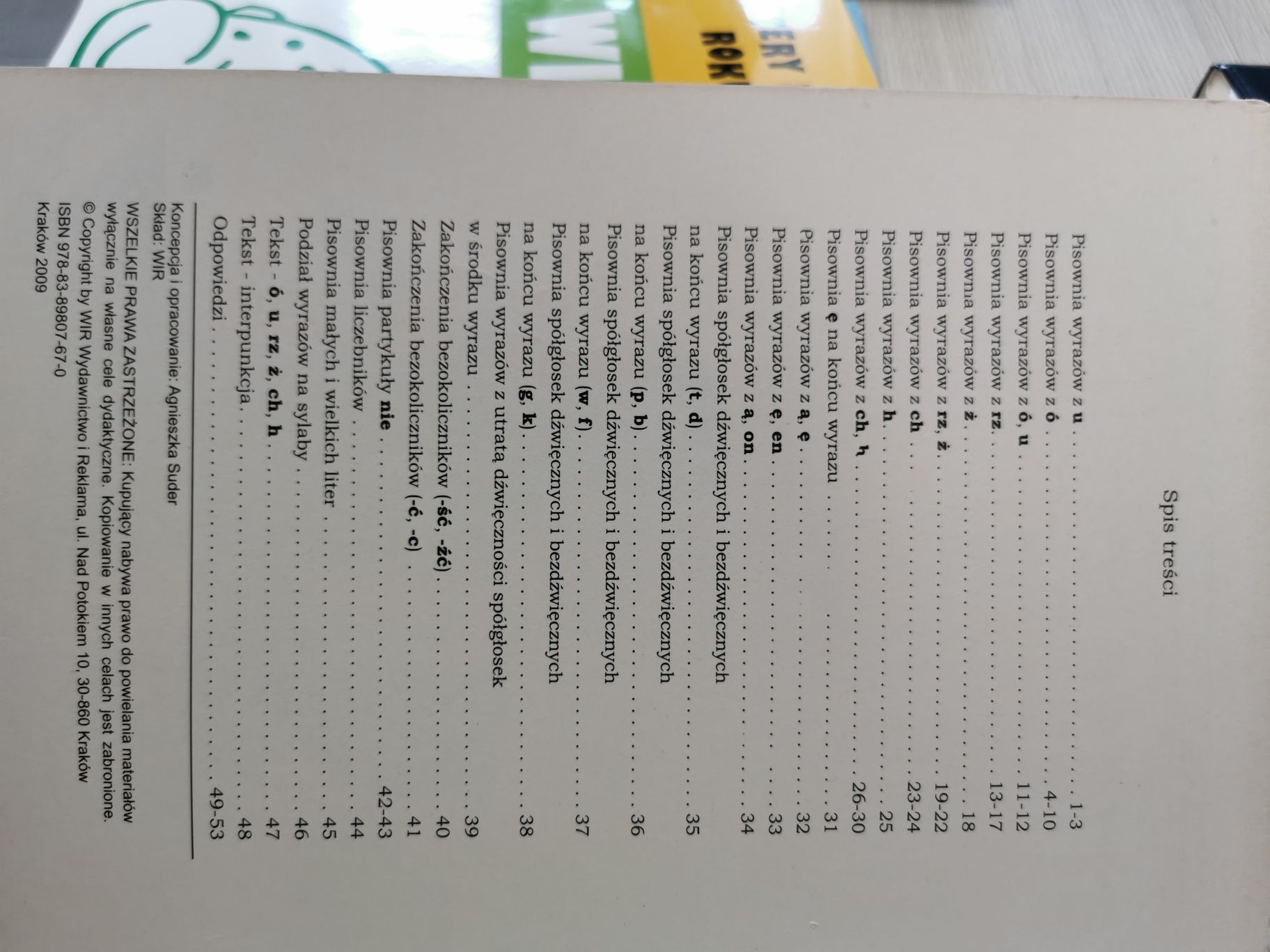 Ortografia dla najmłodszych. Wydawnictwo WIR