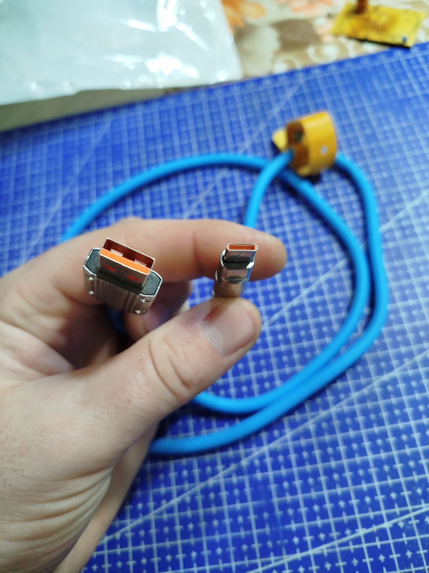 Кабель зарядки USB TupeC Силіконовий