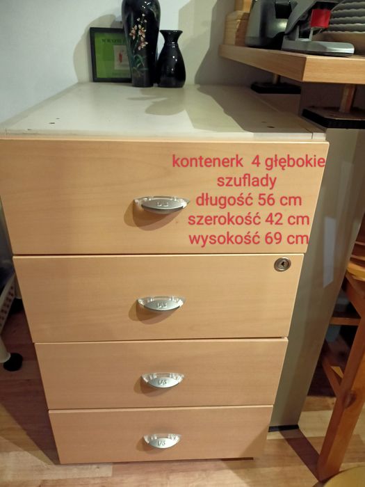 Kontenerk jasno beżowy wysokość 69cm
