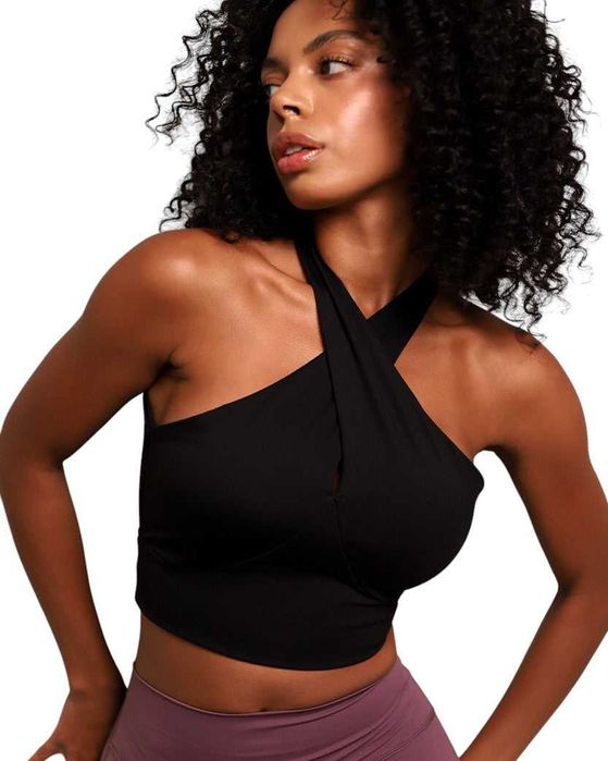 Топ Alo Yoga Cross Strap Sports Top Black