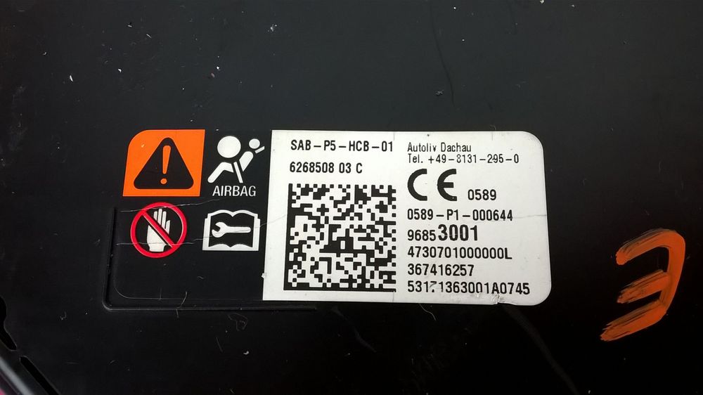 Airbag de Banco Esquerdo / 0589-P1 [Opel Corsa E (X15)]